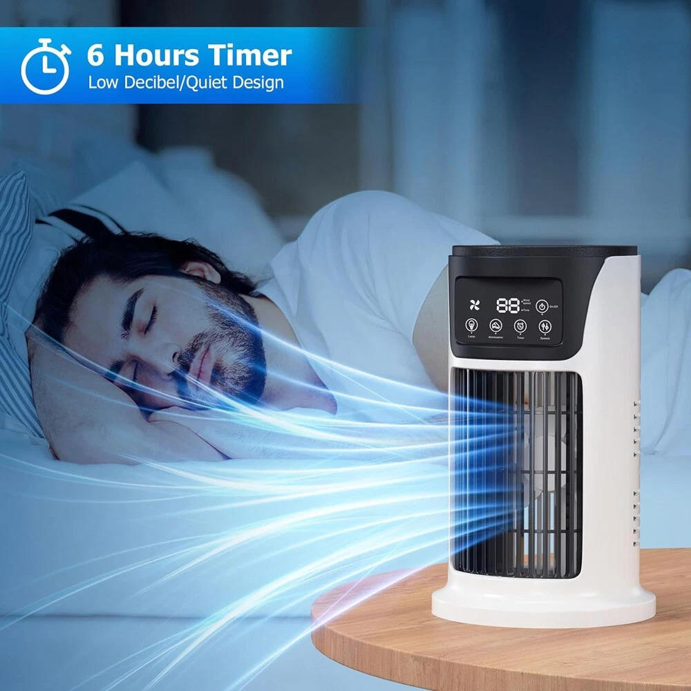 Sleek portable room air conditioner, fan & humidifier provides personal, clean air comfort.