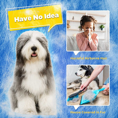 Adjustable pet grooming glove with breathable mesh for comfortable use. An effective dog & cat deshedding tool.