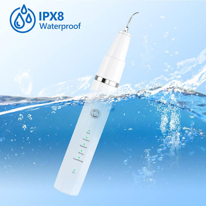 Pet grooming tool: ultrasonic dental cleaner for dogs, designed for gentle yet effective plaque & tartar removal at home.