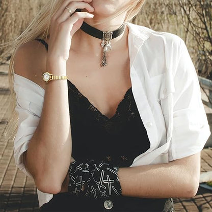 Modern classic petite women's watch, an elegant stainless steel analog timepiece for a sophisticated style.