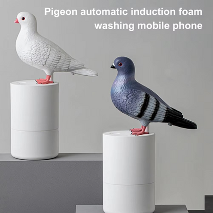 Automatic sensor foam soap dispenser by Pigeon, providing hands-free and hygienic hand washing for home and office.