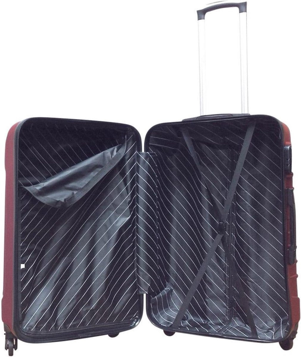 High-quality durable pink hardshell 2-piece luggage set with smooth spinner wheels for easy airport travel.