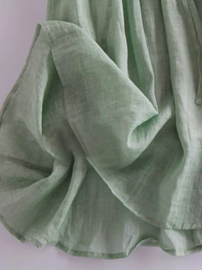 Comfortable & flowy Ruffle Summer Midi Dress for women, in a soft pink, ideal for casual elegant style.