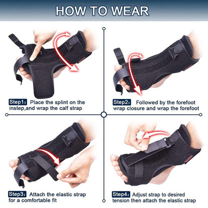 Effective Plantar Fasciitis foot brace providing consistent stretch for heel pain & arch support overnight.