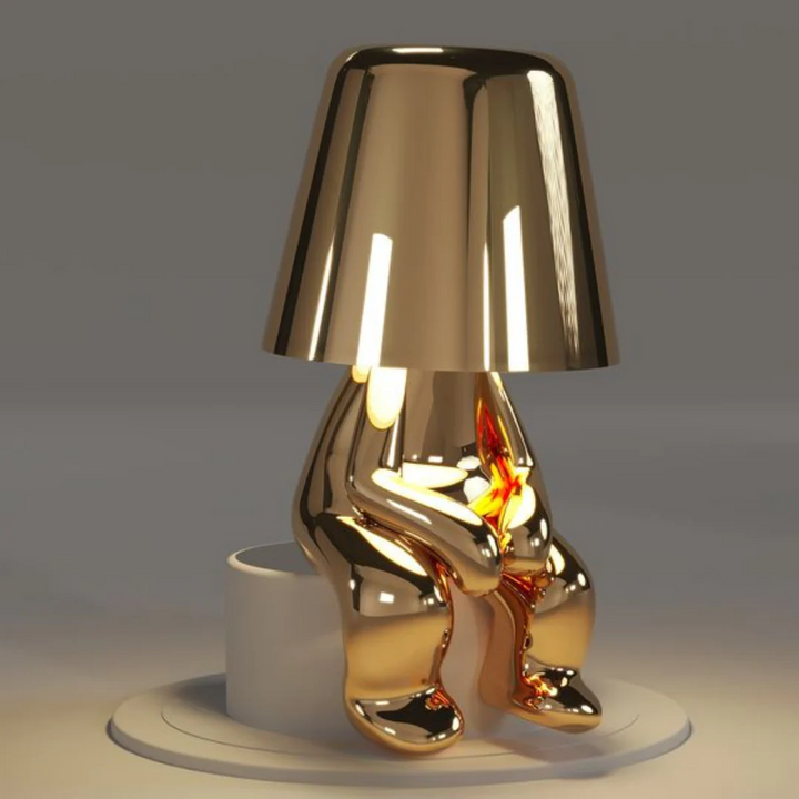 Touch control dimmable LED lamp, playful, ideal for a bedside table.