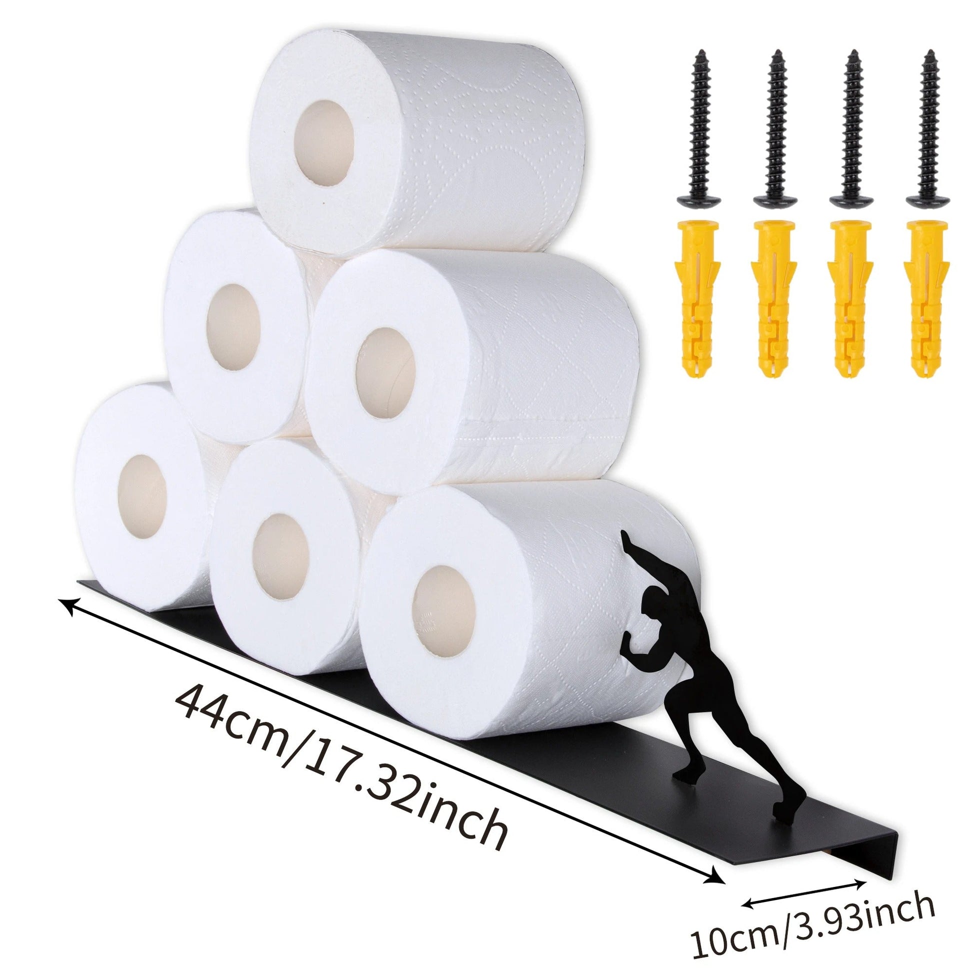 Decorative Bathroom Storage Shelf. An eye-catching iron design for elegant organization of essentials and decor.