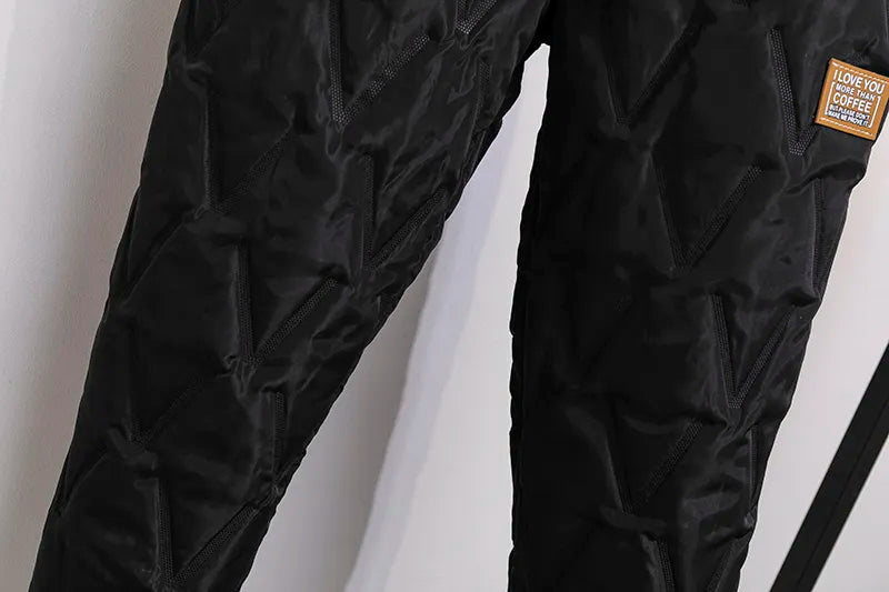 Active women's thermal winter pants, plus size design perfect for outdoor activities.