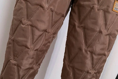 Stylish plus size women's winter pants, ideal for casual wear & cold weather activities.