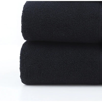 Super soft plush cotton towel set, highly absorbent bath linens for a spa experience.