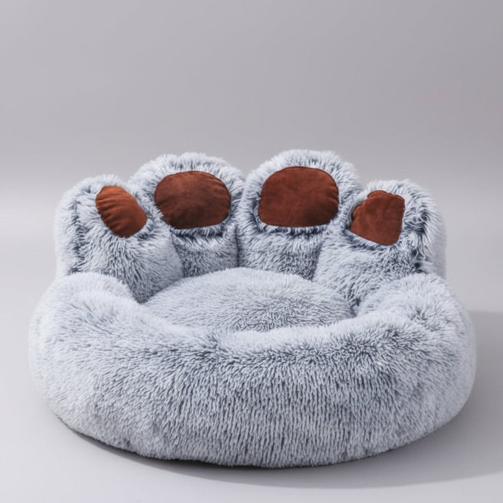 Comforting dog sofa bed with removable washable cover, designed to relieve anxiety & provide cozy sleep for pets.