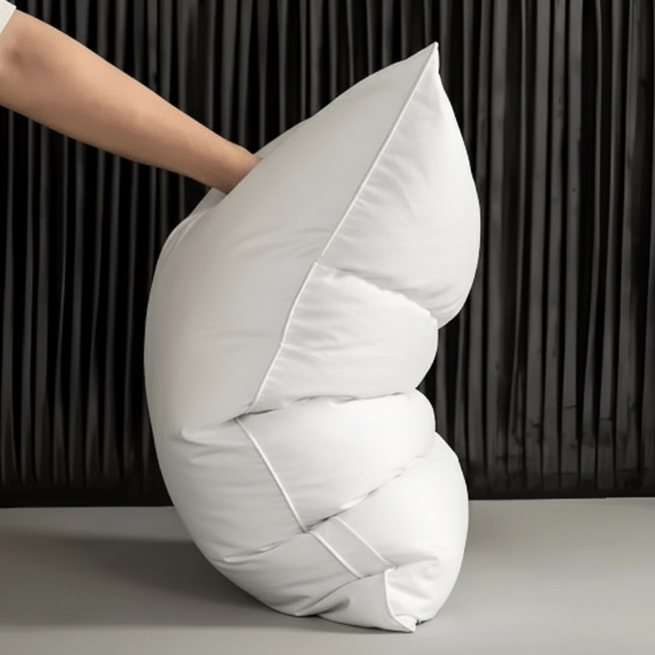 Supportive brown bedding pillow, soft and designed for ultimate comfort and a restorative night's sleep.