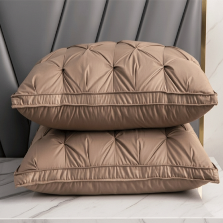 Home essential white bedroom pillow, plush and soft, engineered for balanced support and deep sleep.