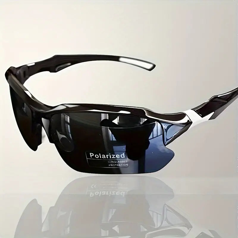 Polarized sports sunglasses for active performance, offering UV protection & glare reduction.