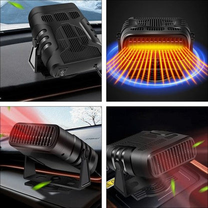 Automotive 12V portable heater & defroster for cars, trucks, RVs. Essential for winter driving.