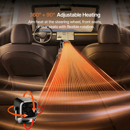 Winter car accessory: portable defroster and heater, essential for cold weather driving