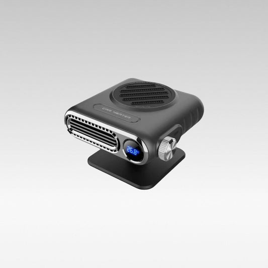 Portable 12V car heater for defrosting windshield, essential for winter driving safety