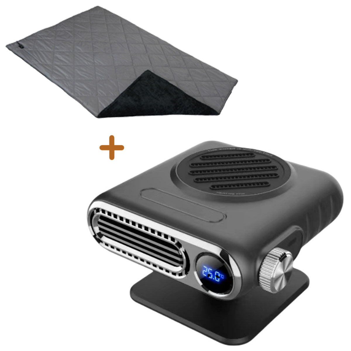 Essential winter driving accessory: portable 12V/24V car heater and defroster
