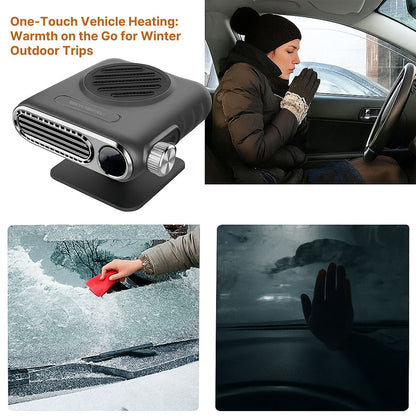 Portable car heater for trucks, 12V/24V, ensuring warmth during long winter journeys