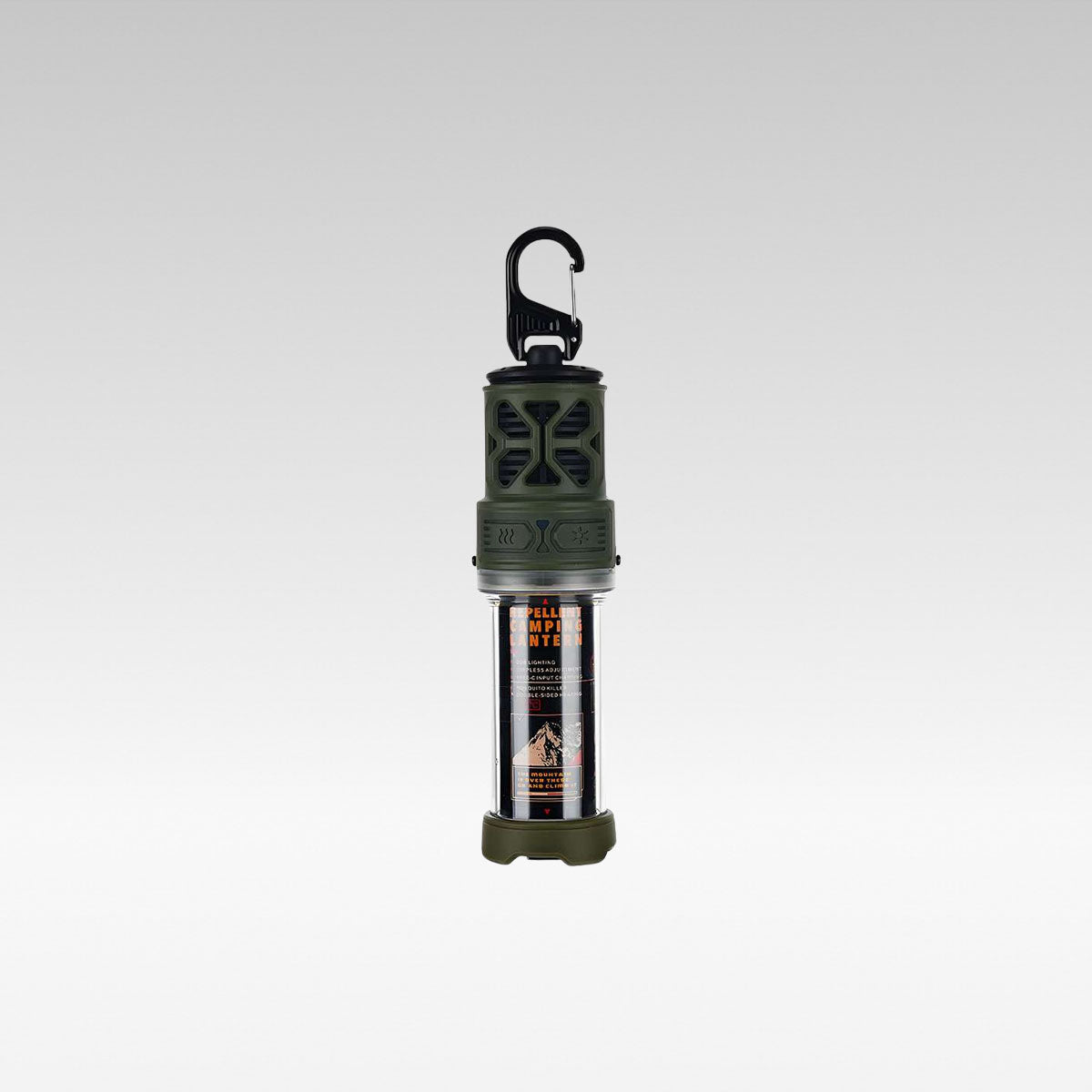 Portable 2-in-1 mosquito zapper and camping lantern, ideal for outdoor lighting and insect repellent.