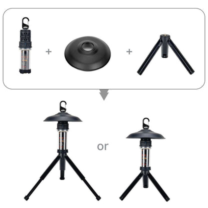 Rechargeable mosquito zapper and portable camping lantern for stress-free outdoor living.