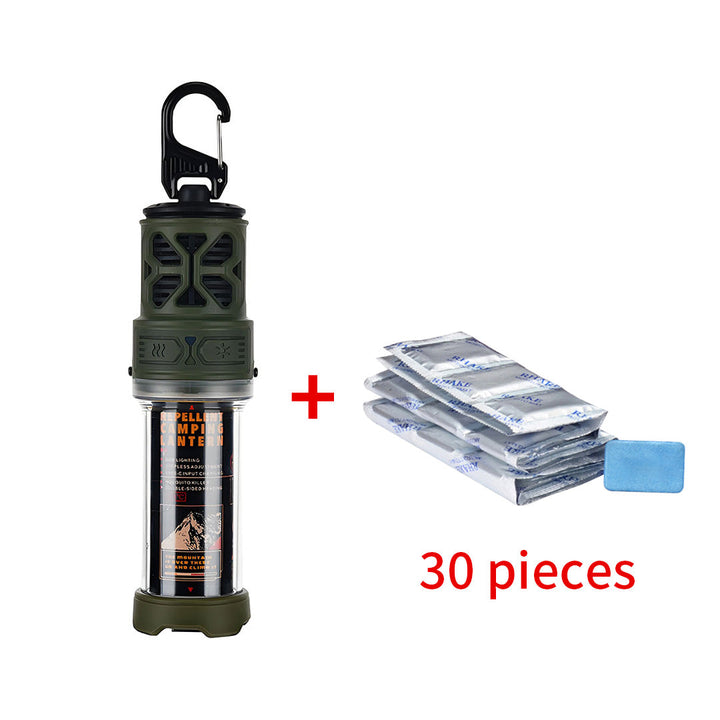Keep insects away with this 2-in-1 mosquito zapper and bright camping lantern.