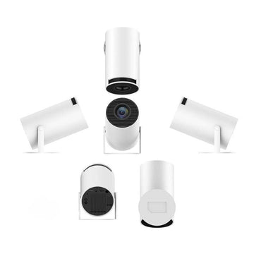 Smart Android 4K portable projector with WiFi for seamless home entertainment.