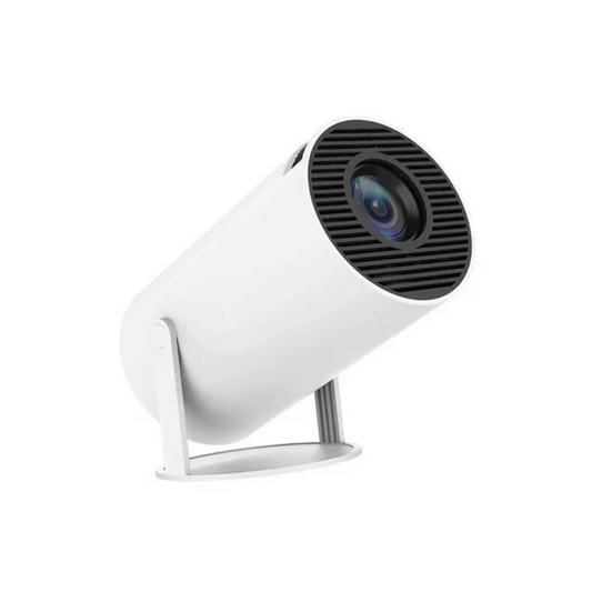 Portable 4K smart projector for immersive home theater & outdoor cinema. Ideal for gaming, movies & presentations.