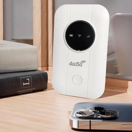 Essential portable 5G router providing secure, high-speed WiFi for international travel.