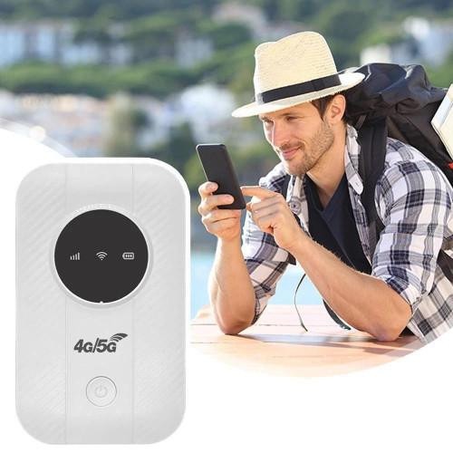 Powerful portable 5G router: your go-to device for fast, personal WiFi on any trip.