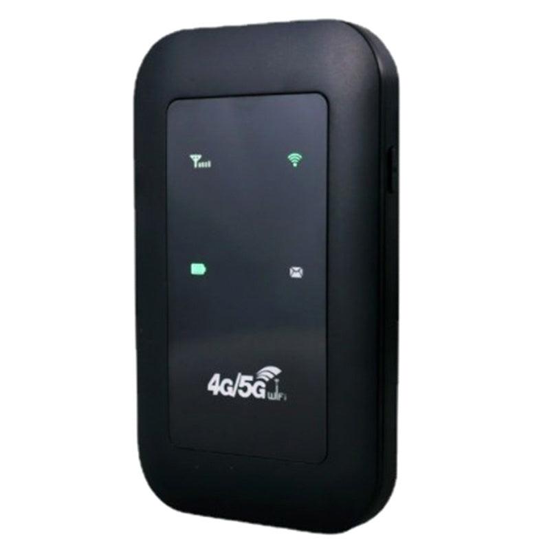 Portable 5G WiFi Router shown, providing ultra-fast mobile hotspot for seamless global wireless internet connectivity.