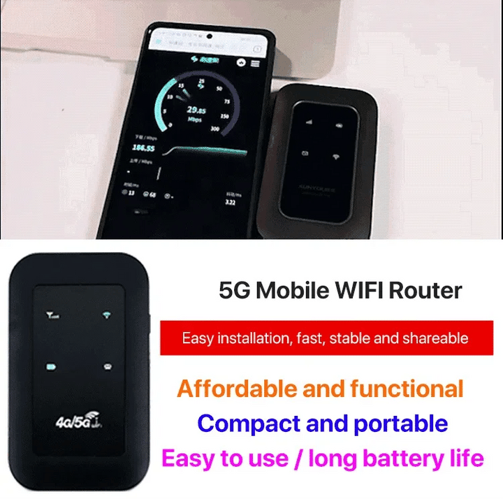 Essential internet solution: a portable 5G mobile hotspot for seamless global connectivity & fast wireless internet access.