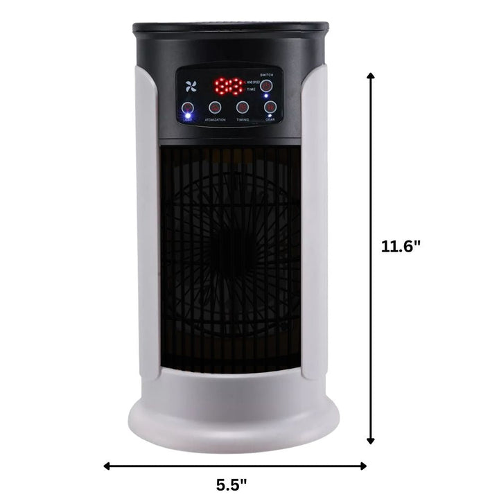 Sleek windowless AC unit; a compact & quiet personal air conditioner perfect for small living areas.