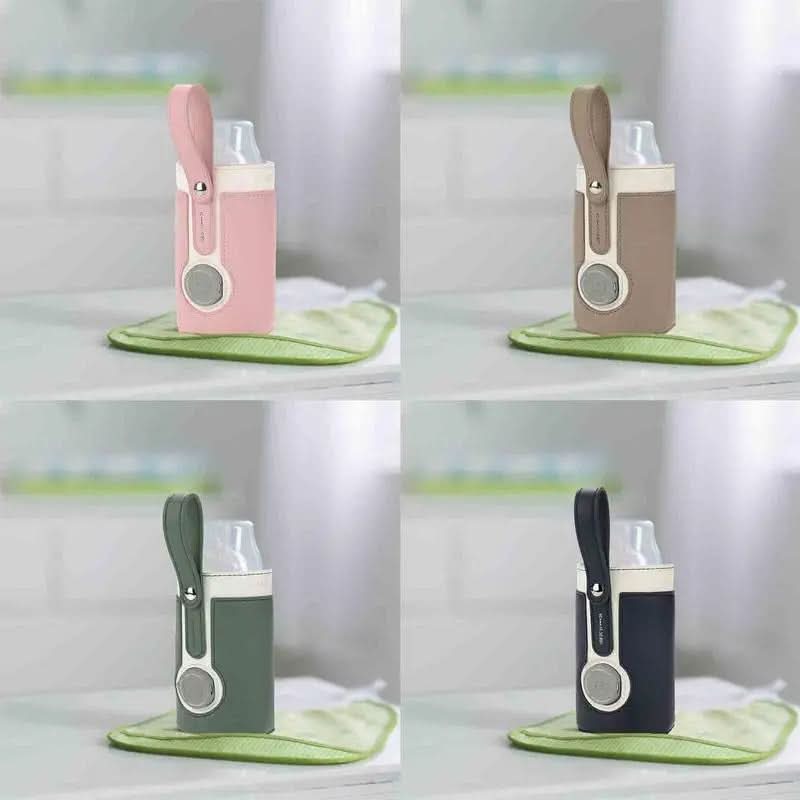 Handy portable bottle warmer for baby feeding. USB compatible, ideal for warm milk while traveling with infants.