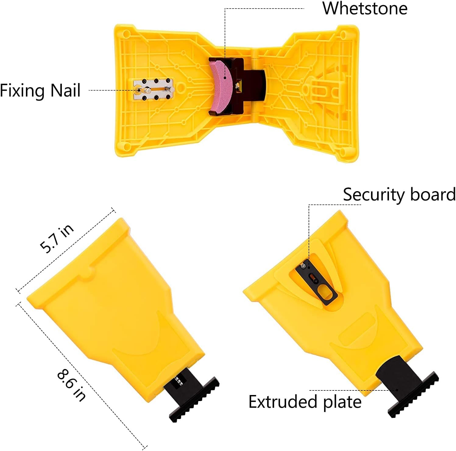 Handheld chainsaw chain sharpener for fast blade renewal, a compact and easy-to-use garden tool.