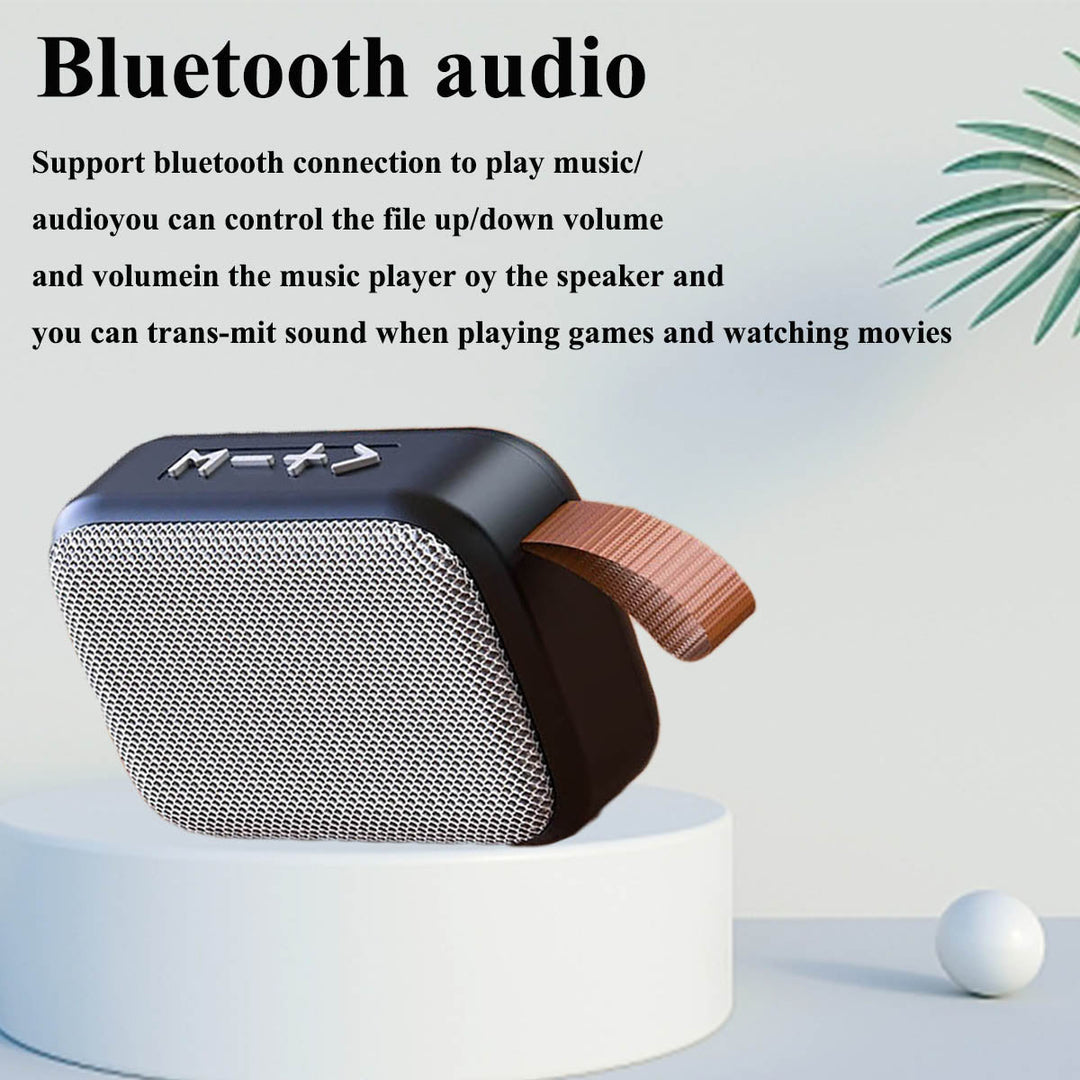 Take your music anywhere with this portable Bluetooth stereo speaker. HIFI sound for travel.