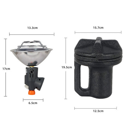 Portable butane heater, a must-have travel accessory for warmth during cold weather and outdoor adventures.