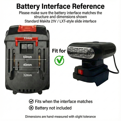 Versatile portable car heater, an essential electric defroster and travel heater for all vehicles