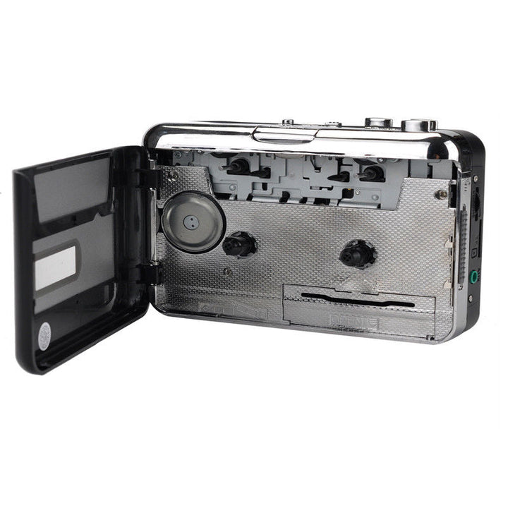 Multi-functional cassette to MP3 USB converter. Digitize audio tapes for easy portable digital archiving.