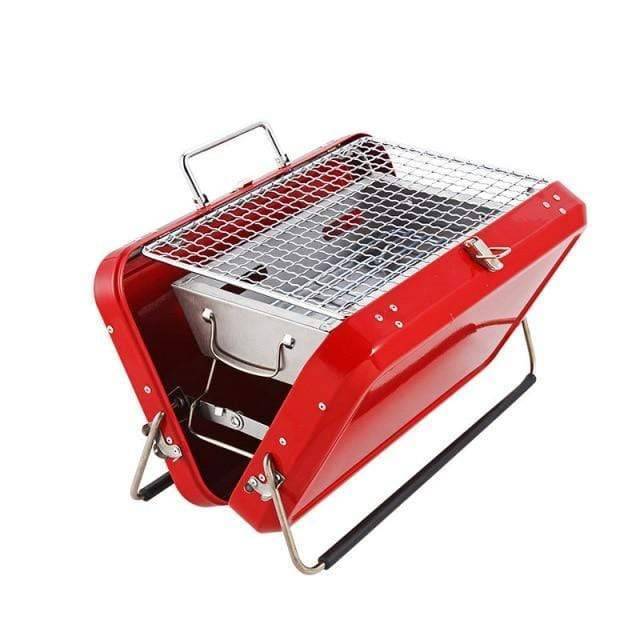 Lightweight folding charcoal grill, essential camping gear for delicious outdoor cooking