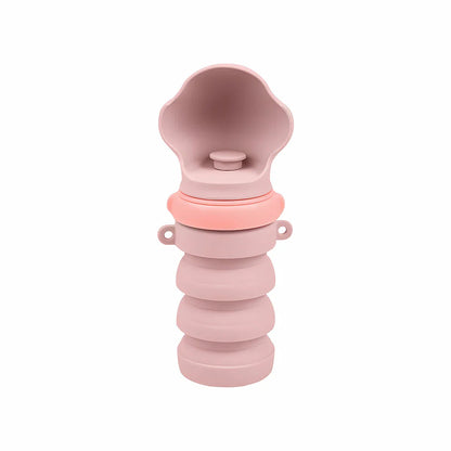 Pet hydration bottle, collapsible, 500ml, essential dog accessory for trips