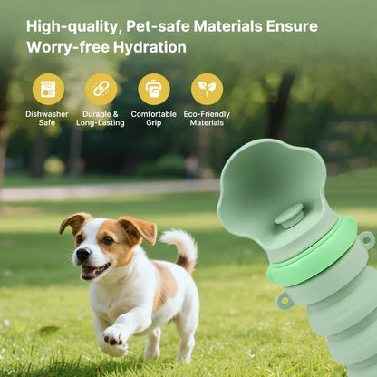 Lightweight pet water bottle, perfect for dog travel and outdoor pet hydration