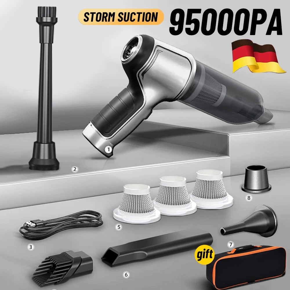 Multi-functional cordless vacuum for deep cleaning cars & homes with strong suction.