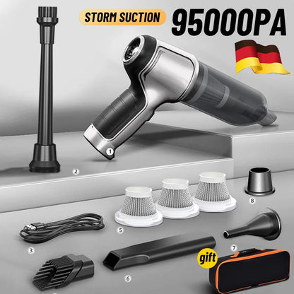 Multi-functional cordless vacuum for deep cleaning cars & homes with strong suction.