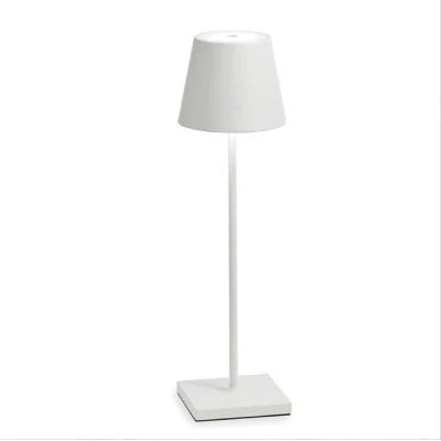 Dimmable LED night light table lamp, portable and rechargeable for wireless indoor/outdoor use.