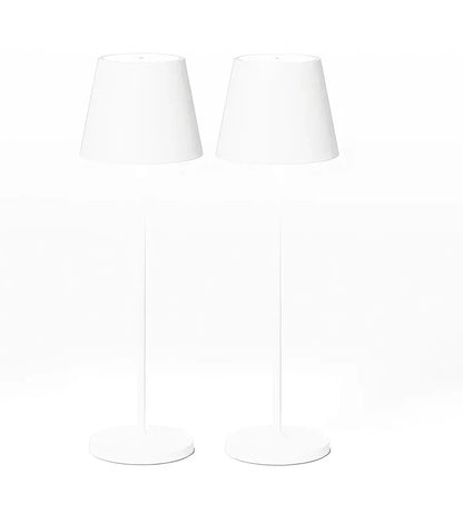 Wireless dimmable LED portable table lamp, rechargeable for indoor/outdoor modern home lighting.