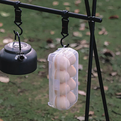 Durable egg carrier for camping cooking, protects eggs during transport, travel essentials.