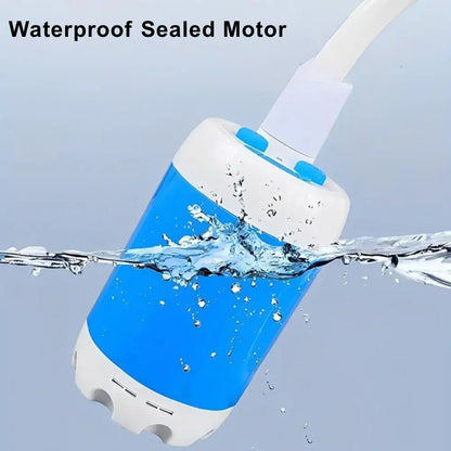 Rechargeable portable electric shower for outdoor use, camping gear essential