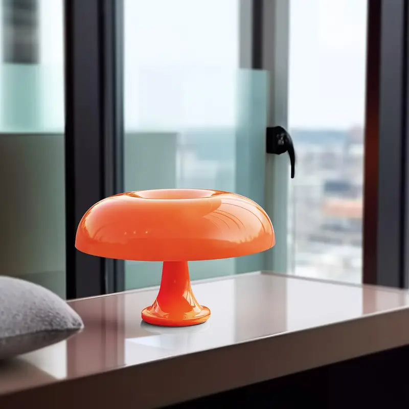 Elegant portable mushroom desk lamp, providing soft LED mood lighting for any space.