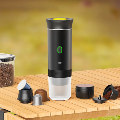 Unisex self-contained travel coffee maker, simple to use for delicious outdoor coffee