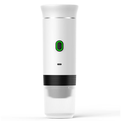 Compact kitchen accessory: portable coffee brewer for travel, fits easily in any bag